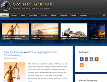 Tablet Screenshot of mythicscribes.com